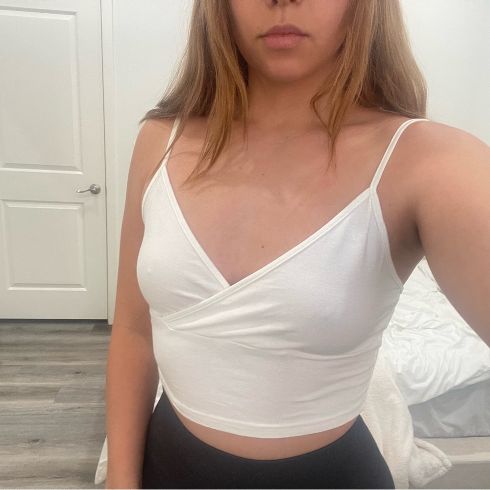 Sexy white crop top ❤️‍🔥